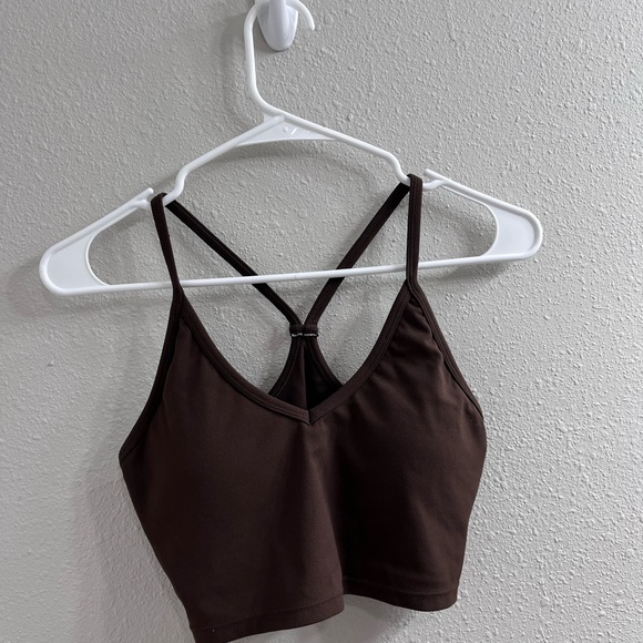 Paragon Fitwear Other - Paragon Fitwear Brown Strappy Crop Sports Bra